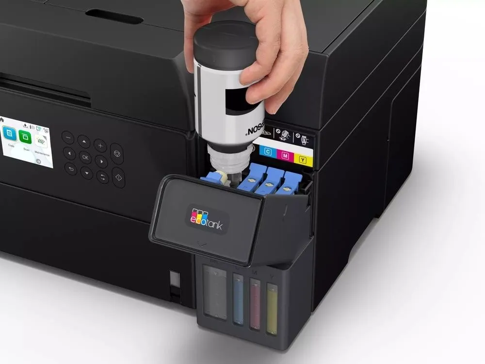 מדפסת הזרקת דיו צבעונית אלחוטית Epson EcoTank L6370