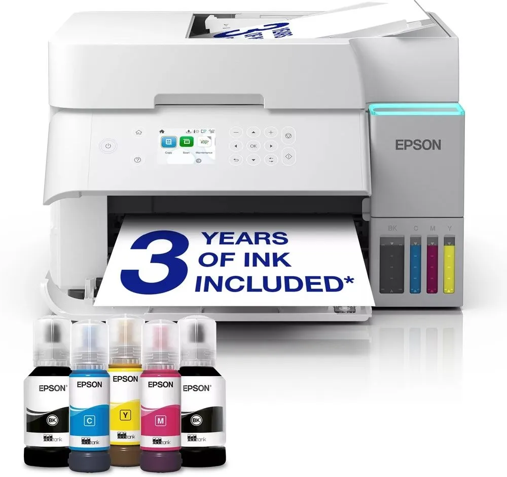 מדפסת הזרקת דיו צבעונית אלחוטית Epson EcoTank L6376