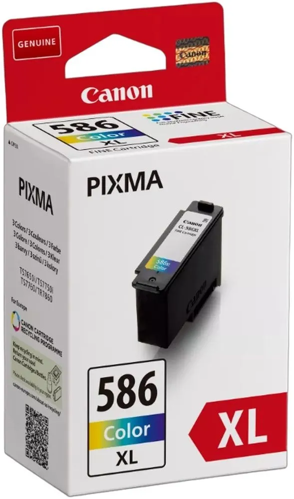 ראש דיו צבעוני מקורי Canon CL-586XL