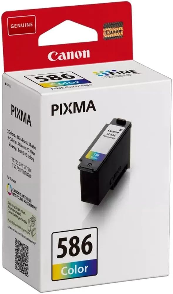 ראש דיו צבעוני מקורי Canon CL-586