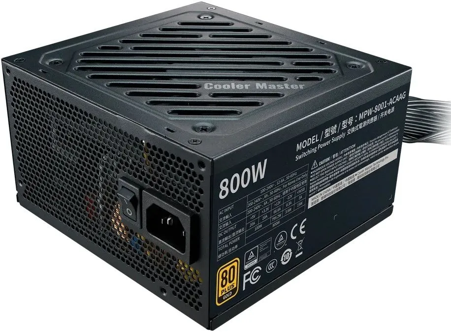 ספק כוח Cooler Master G800 Gold 800W 80 Plus Gold