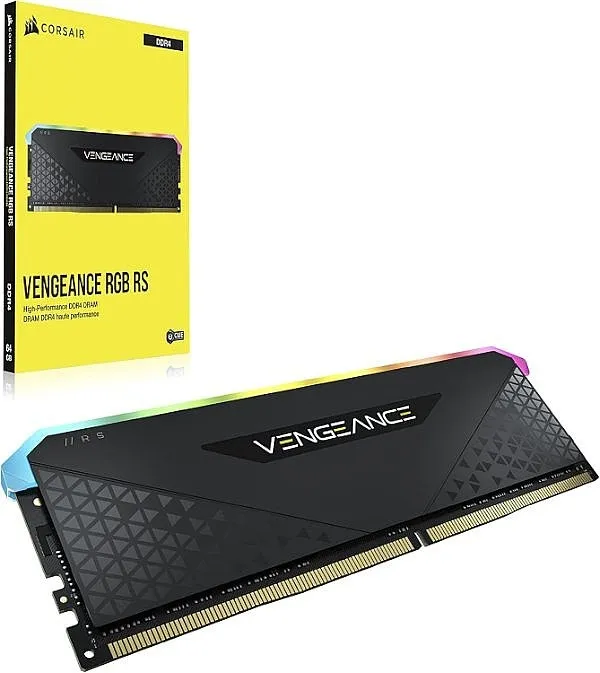 זיכרון למחשב נייח Corsair Vengeance RGB CMG16GX4M1E3200C16 DDR4 3200Mhz