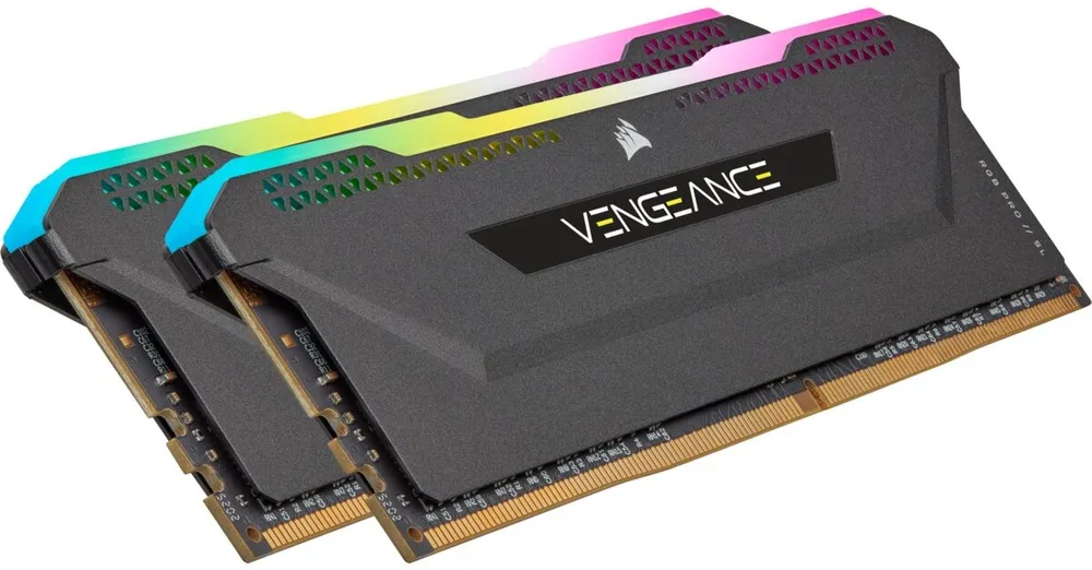 זיכרון למחשב נייח Corsair Vengeance RGB PRO CMH32GX4M2E3200C16 2X16 DDR4 3200Mhz