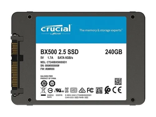 כונן SSD פנימי Crucial BX500 CT240BX500SSD1 240GB