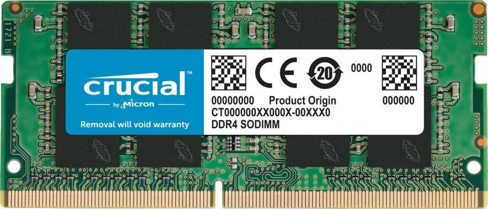 זיכרון למחשב נייד Crucial SODIMM CT8G4SFS824A DDR4 2400Mhz