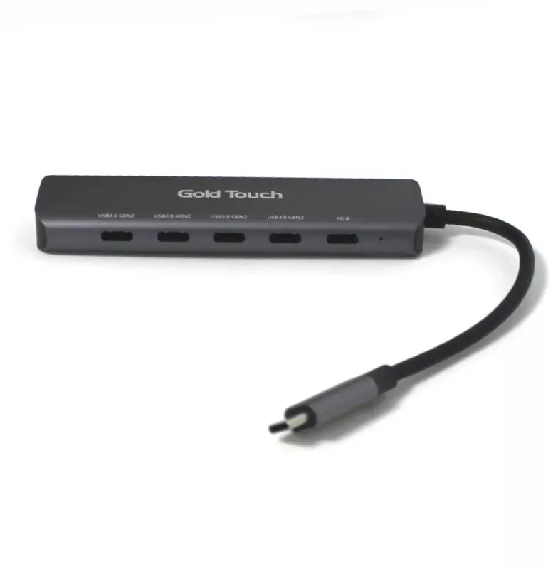 רכזת Gold Touch 5 ports Type-c 3.2 Hub E-USB-C5