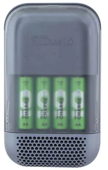 מטען סוללות מהיר עם חיבור USB ו-4 סוללות 1700mAh AA נטענות מבית GP Recyko דגם GPACSS491003