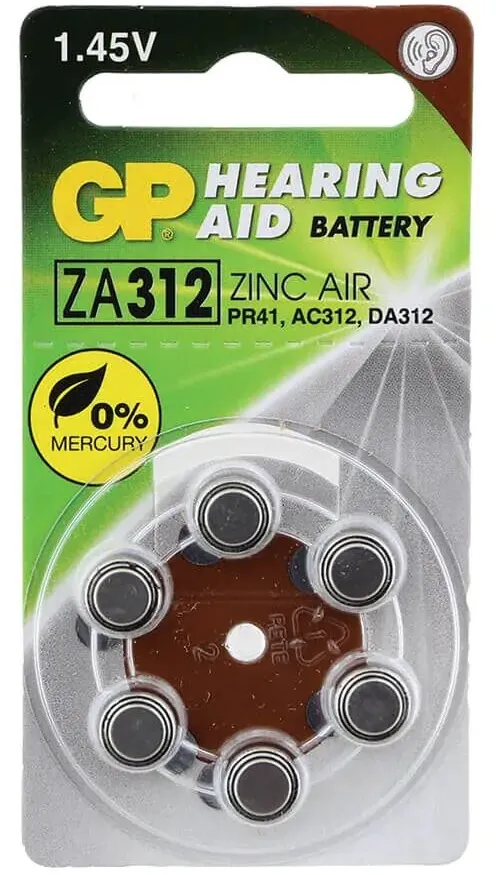 6 סוללות GP GPPBZZ31F010 ZA312