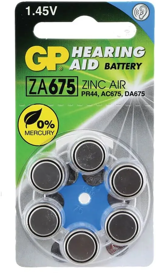 6 סוללות GP GPPBZZ67F012 ZA675