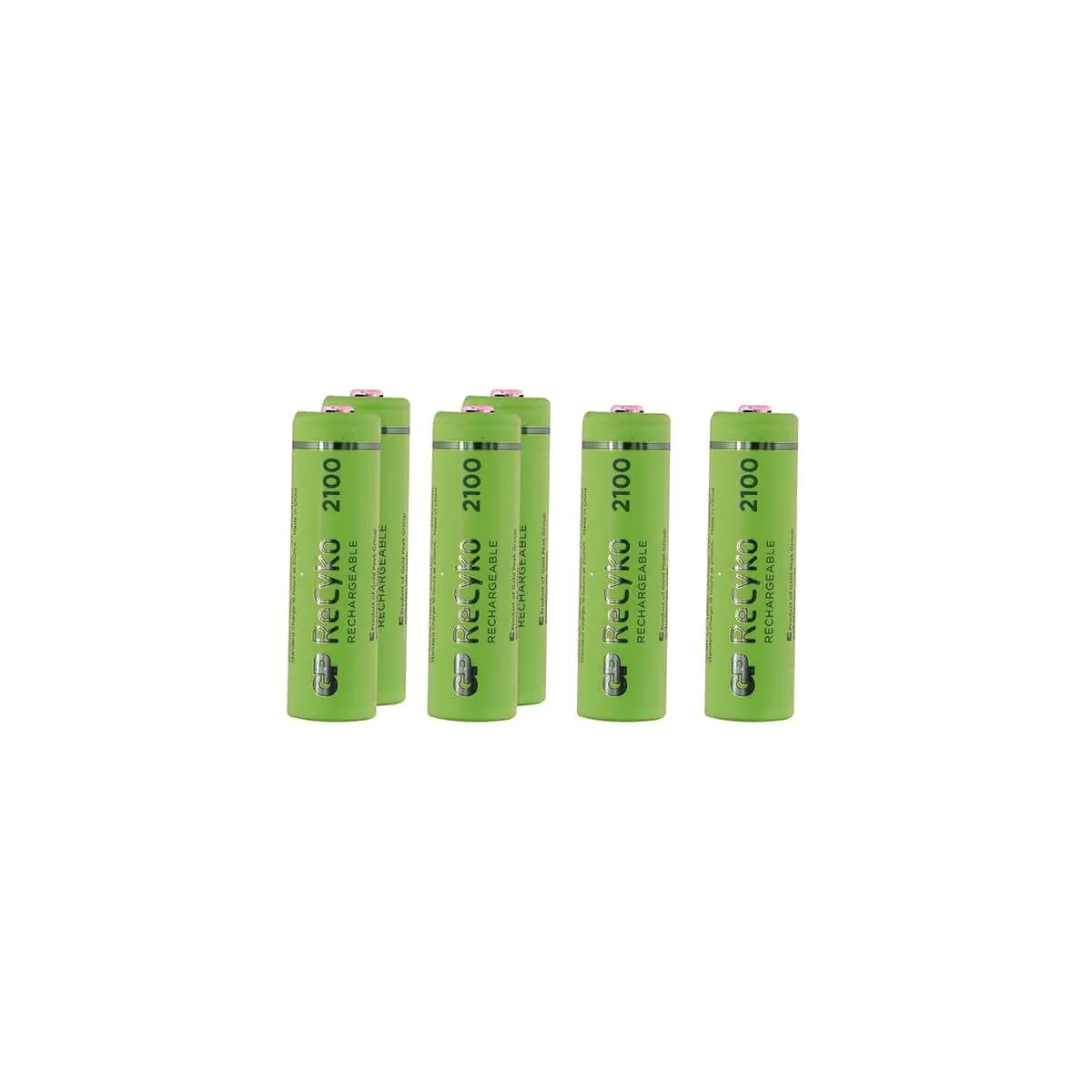 6 סוללות נטענות GP GPRHC212C184 AA