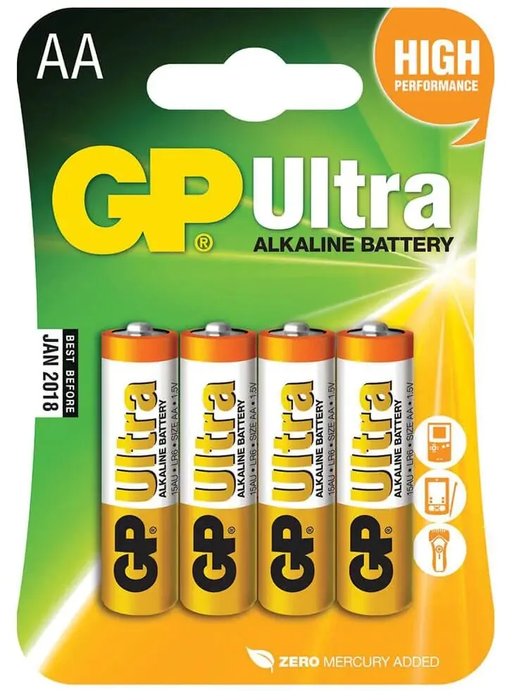 4 סוללות GP GSPCA15AU003 AA