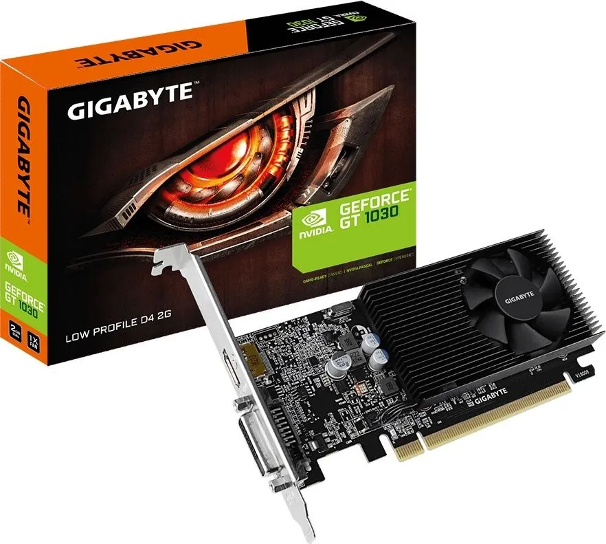 כרטיס מסך Gigabyte GeForce GT 1030 Low Profile D4 2GB GV-N1030D4-2GL