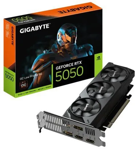 כרטיס מסך Gigabyte GeForce RTX 5050 OC 8GB GDDR6 Low profile GV-N5050OC-8GL