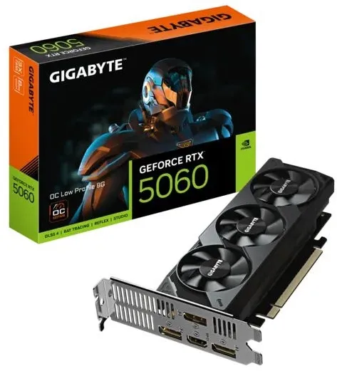 כרטיס מסך Gigabyte GeForce RTX 5060 OC Low Profile 8GB GDDR7 GV-N5060OC-8GL
