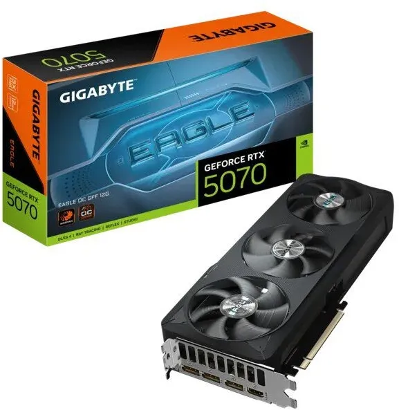 כרטיס מסך Gigabyte GeForce RTX 5070 Eagle OC SFF 12GB GDDR7 GV-N5070EAGLE OC-12GD