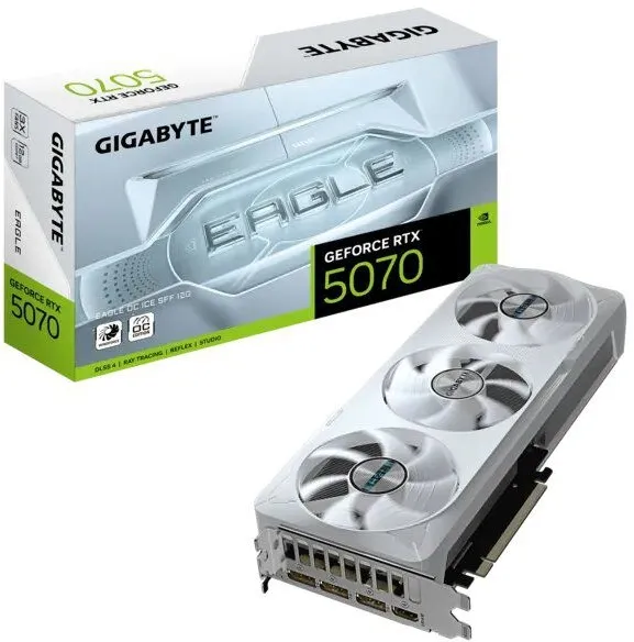 כרטיס מסך Gigabyte GeForce RTX 5070 Eagle OC ICE 12GB GDDR7 GV-N5070EAGLEOC-ICE-12GD