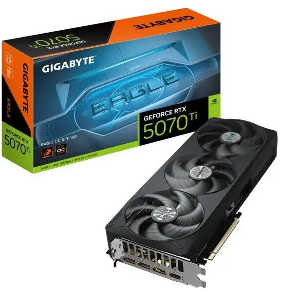 כרטיס מסך Gigabyte GeForce RTX 5070 Ti Eagle OC SFF 16GB GDDR7 GV-N507TEAGLEOC-16GD