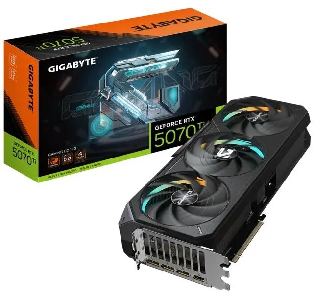 כרטיס מסך Gigabyte GeForce RTX 5070 Ti Gaming OC 16GB GDDR7 GV-N507TGAMING OC-16GD