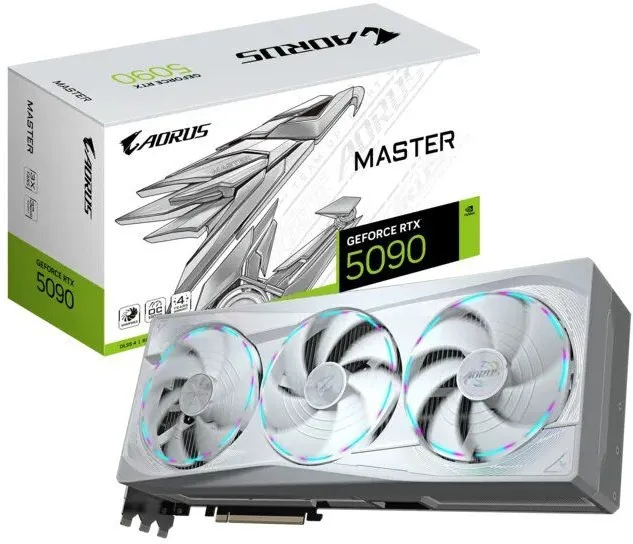 כרטיס מסך Gigabyte Geforce RTX 5090 Master ICE 32GB GDDR7 GV-N5090AORUSM ICE-32GD
