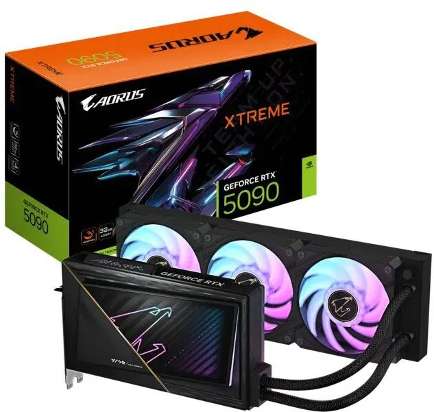 כרטיס מסך Gigabyte Geforce RTX 5090 Xtreme Waterforce 32GB GDDR7 GV-N5090AORUSX W-32GD