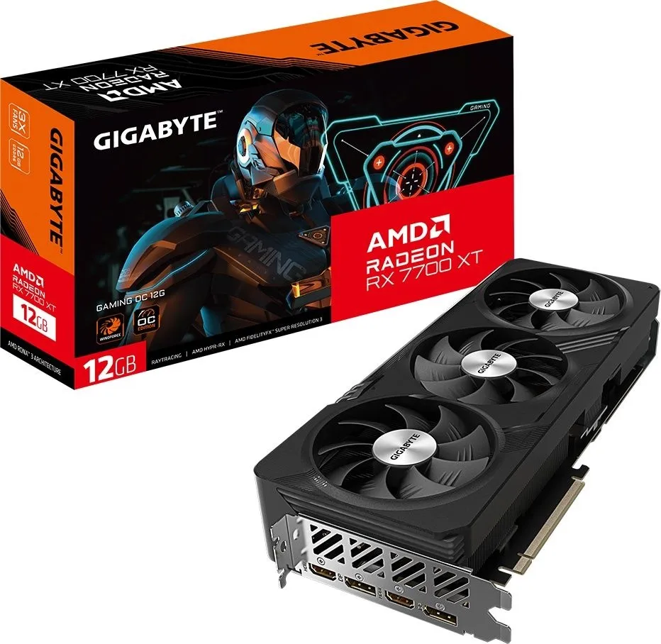 כרטיס מסך Gigabyte Radeon RX 7700 XT 12GB GV-R77XTGAMING OC-12GD