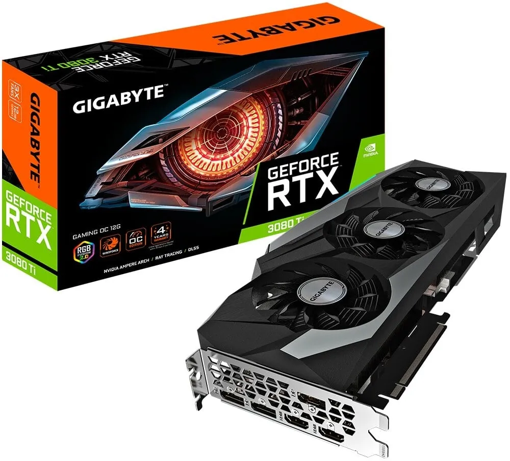 כרטיס מסך Gigabyte GeForce RTX 3080 Ti 12GB GV-N308TGAMING OC-12GD