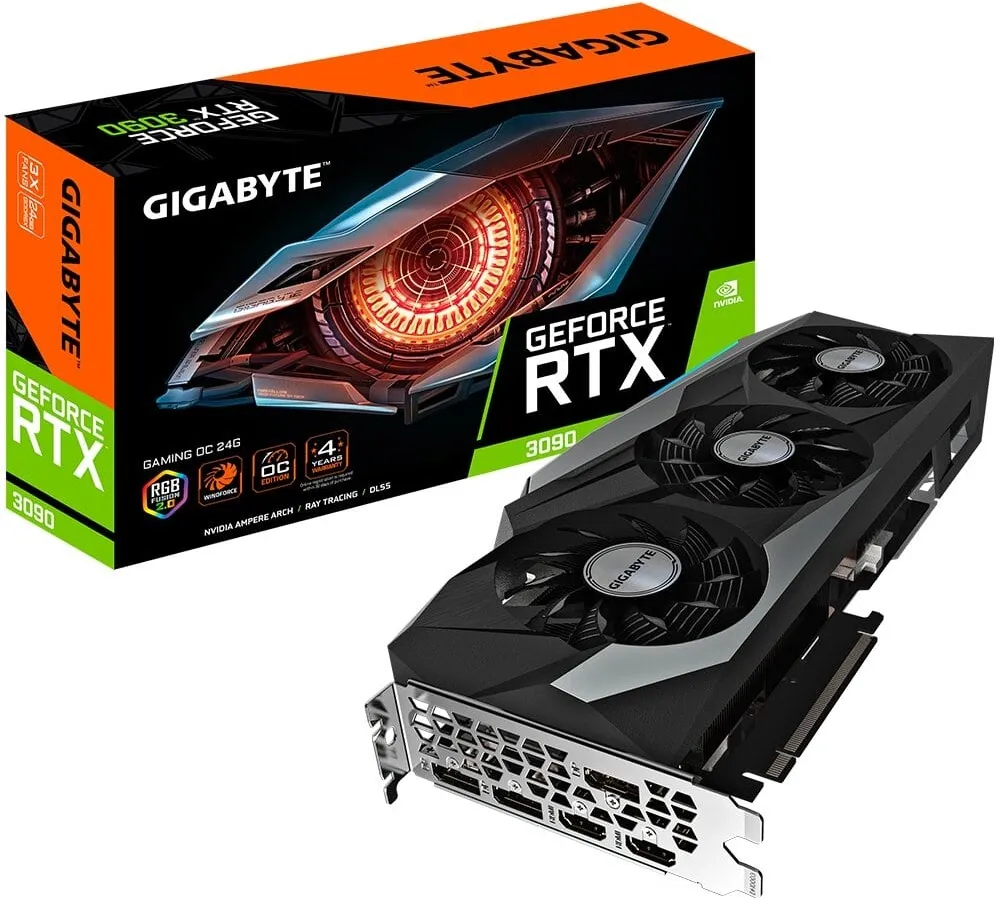 כרטיס מסך Gigabyte GeForce RTX 3090 24GB GV-N3090GAMING OC-24GD