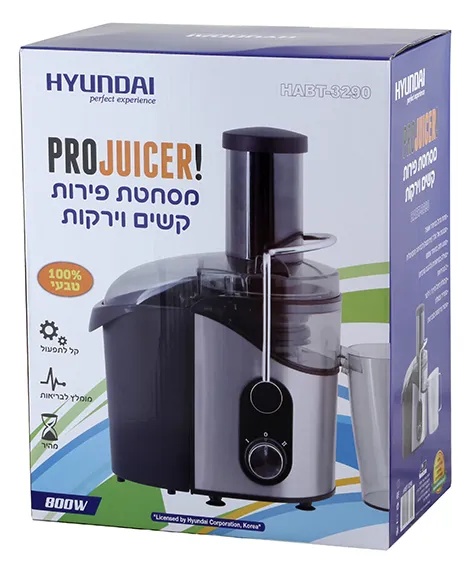 מסחטת מיצים קשים מהירה Hyundai HABT-3290 800W