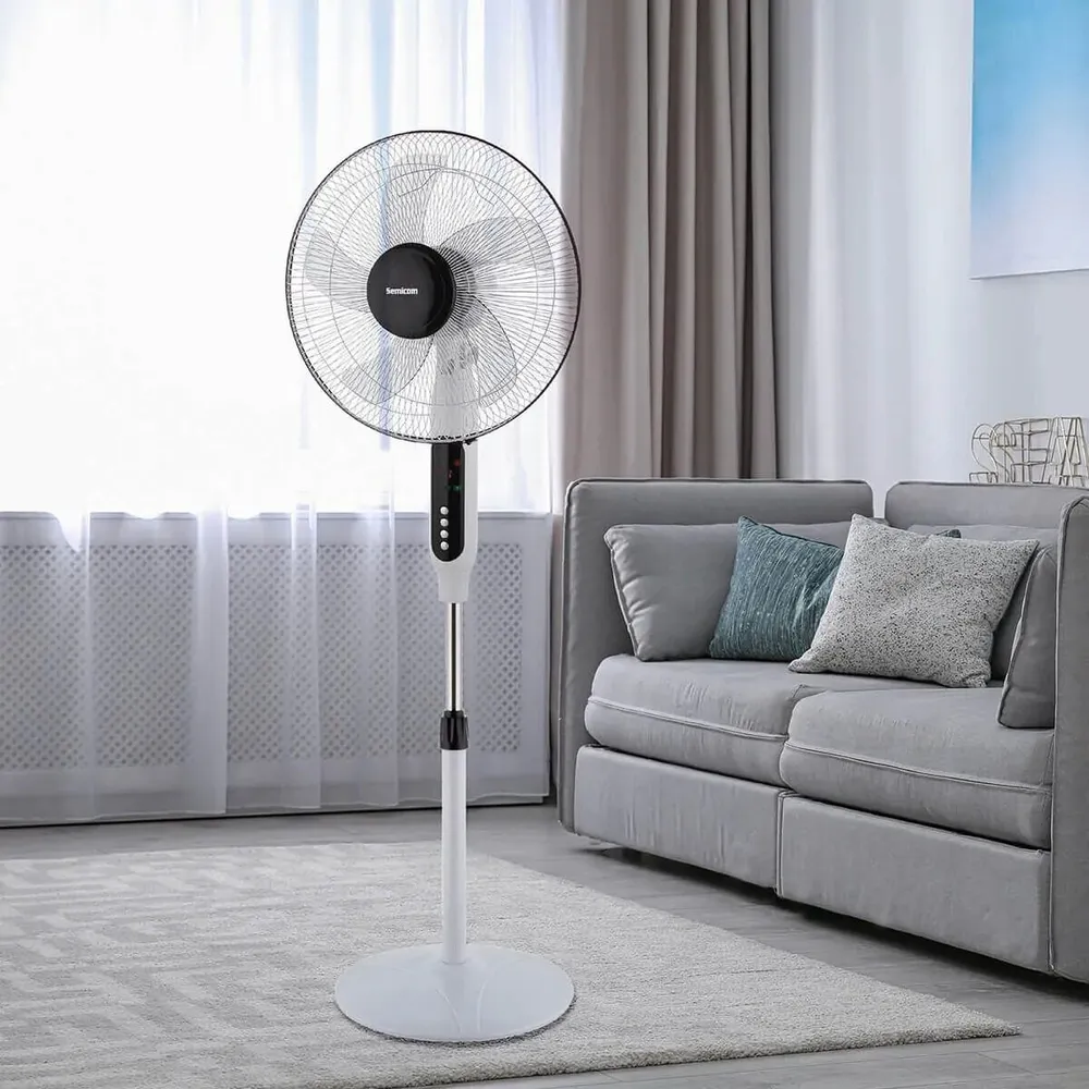 מאוורר עמוד Semicom HAFA-16AR 16" 60W בצבע לבן עם שלט