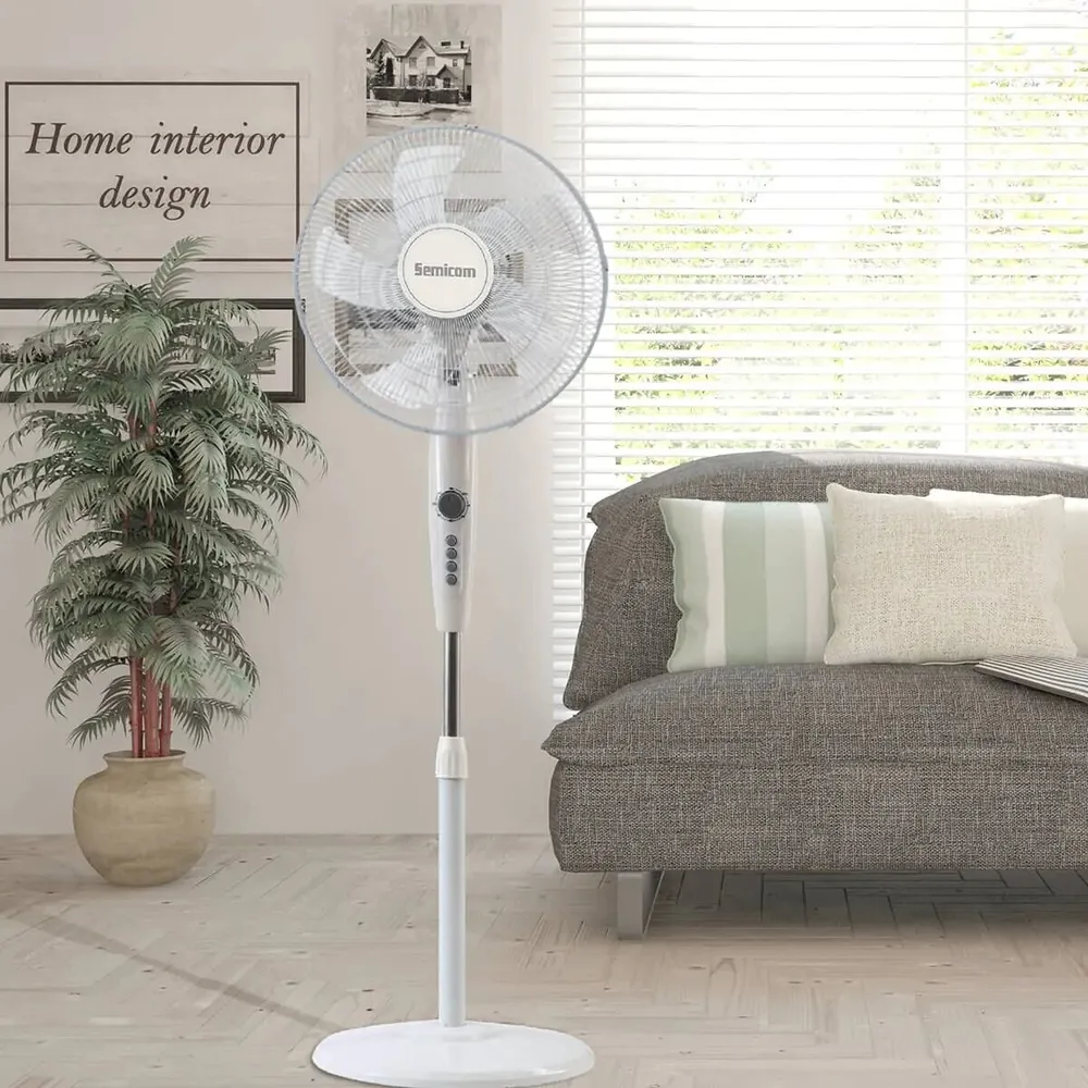 מאוורר עמוד Semicom HAFA-16BT 16" 58W בצבע לבן