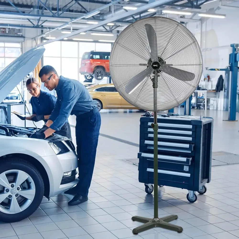 מאוורר תעשייתי GPT HAIN-7500S 30" 280W בצבע כסוף