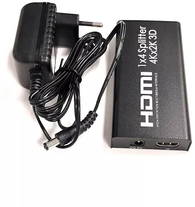 מפצל 4K מחיבור HDMI ל-4 חיבורי Gold Touch HDMI-4K-SP2 – HDMI
