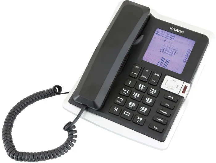טלפון DECT חוטי עם מסך גדול Hyundai Big Boss HDT-2700BS – צבע שחור/כסף