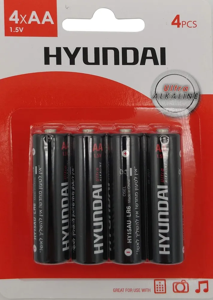 4 סוללות Hyundai HY15AU-2U4 AA