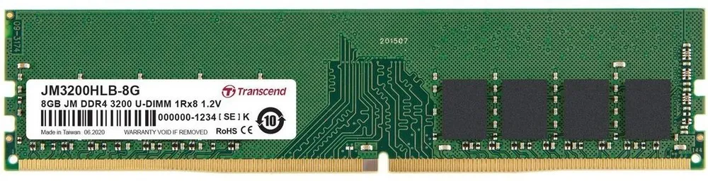 זיכרון למחשב נייח Transcend JM3200HLB-8G DDR4 3200MHz