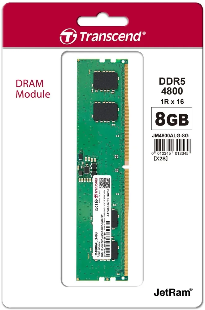 זיכרון למחשב נייח Transcend JM4800ALG-8G DDR5 8200MHz