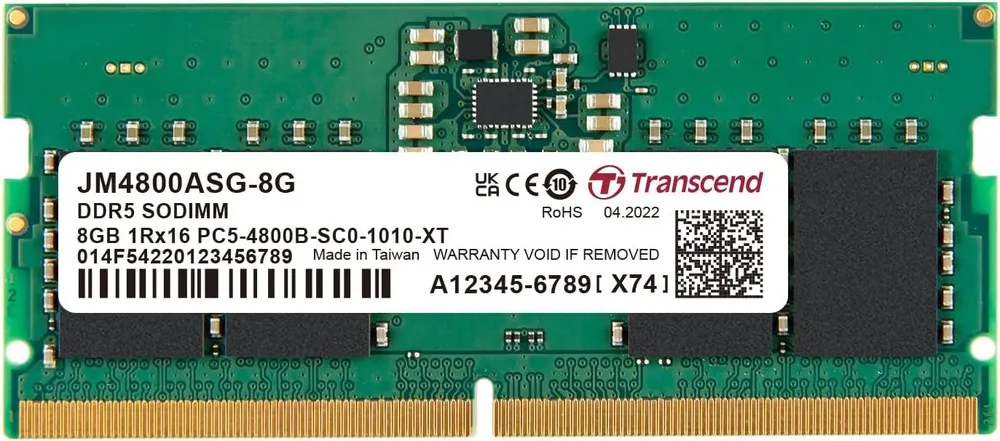 זיכרון למחשב נייד Transcend JM4800ASG-8G DDR5 4800MHz