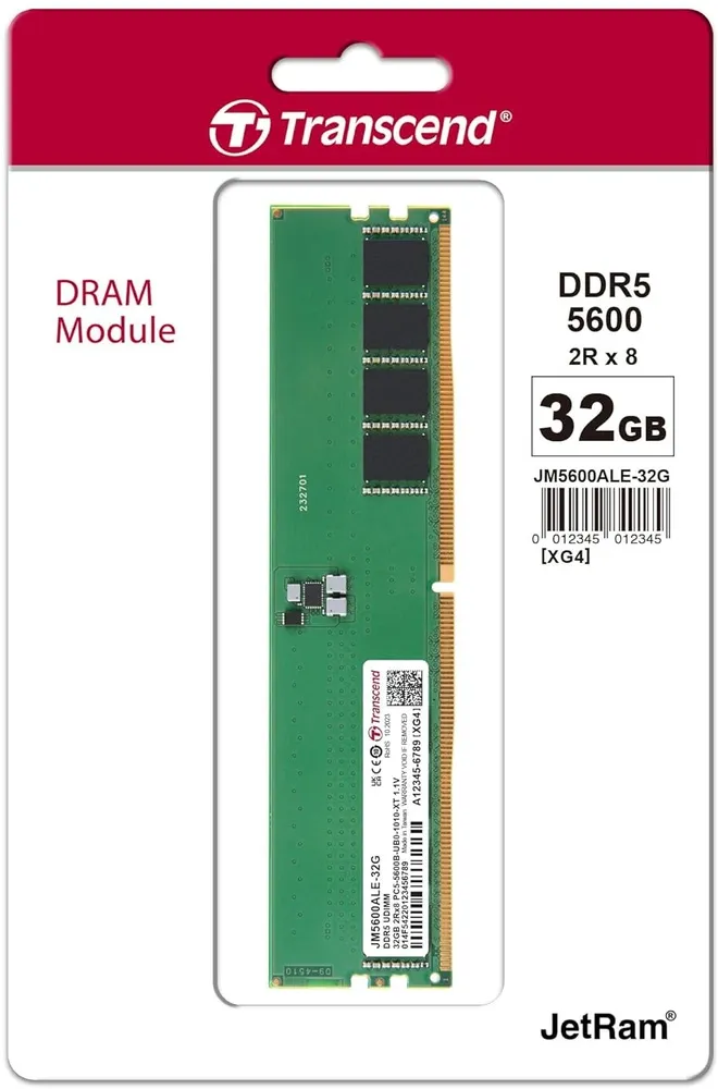 זיכרון למחשב נייח Transcend JM5600ALE-32G DDR5 5600MHz