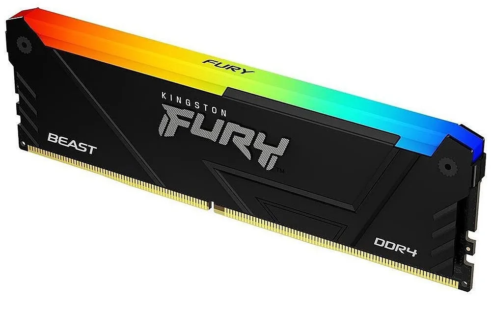 זיכרון למחשב נייח Kingston Fury Beast RGB KF436C18BB2A/32 32GB DDR4 3600Mhz