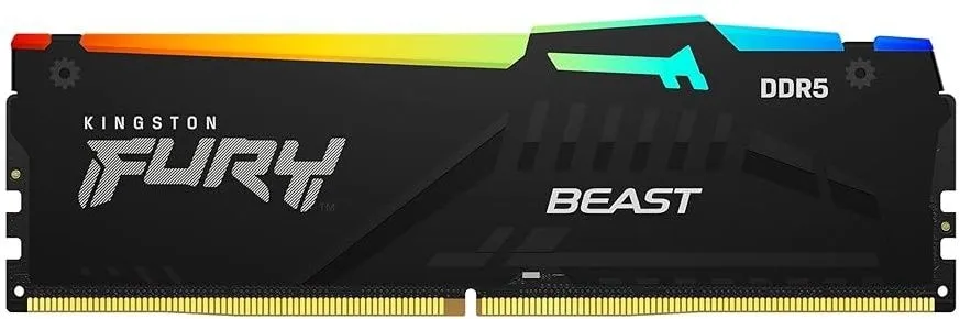 זיכרון למחשב נייח Kingston Fury Beast RGB KF5-1166036010 DDR5 6000MHz