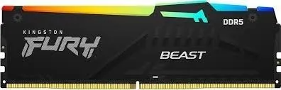 זיכרון למחשב נייח Kingston Fury Beast RGB KF560C30E1162 DDR5 6000MHz