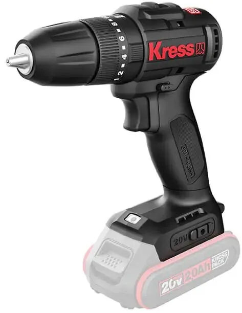 מקדחה/מברגה נטענת Kress KU365.9 20V – גוף בלבד