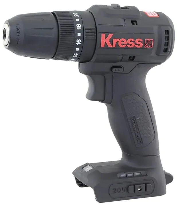 מקדחה/מברגה נטענת Kress KU365.9 20V – גוף בלבד
