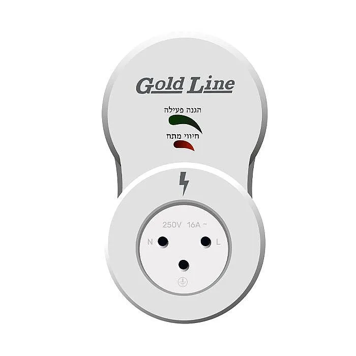 מגן ברקים ונחשולי מתח עם השהייה Gold Line LPP-02