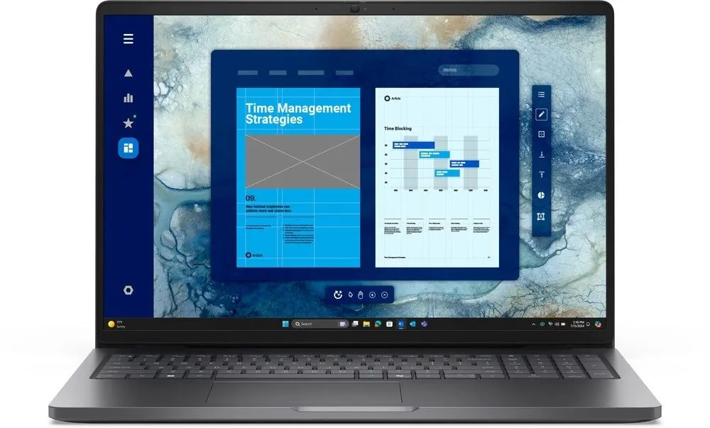 מחשב נייד Dell Pro 16 PC16250 LT-RD33-16571