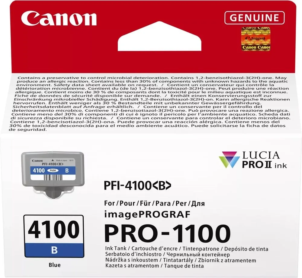 ראש דיו כחול מקורי Canon PFI-4100B