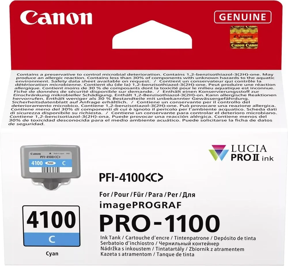 ראש דיו כחול מקורי Canon PFI-4100C