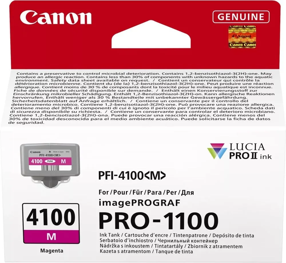 ראש דיו אדום מקורי Canon PFI-4100M