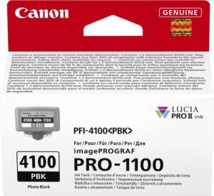 ראש דיו שחור פוטו מקורי Canon PFI-4100PBK