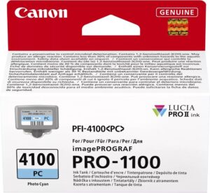 ראש דיו כחול פוטו מקורי Canon PFI-4100PC